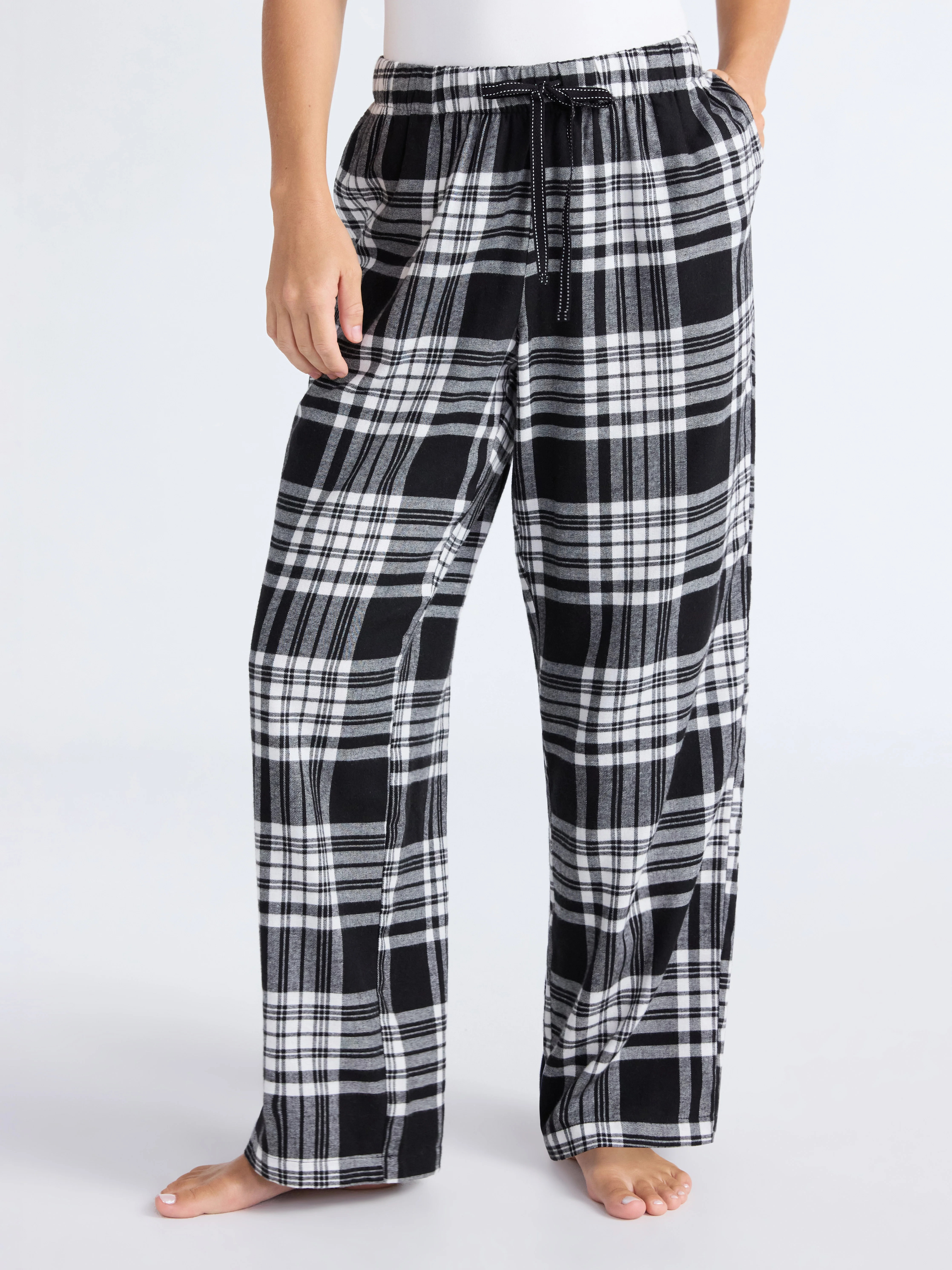 Joyspun Women's Flannel Sleep Pants, 30'' Inseam, Sizes XS-3X | Walmart (US)