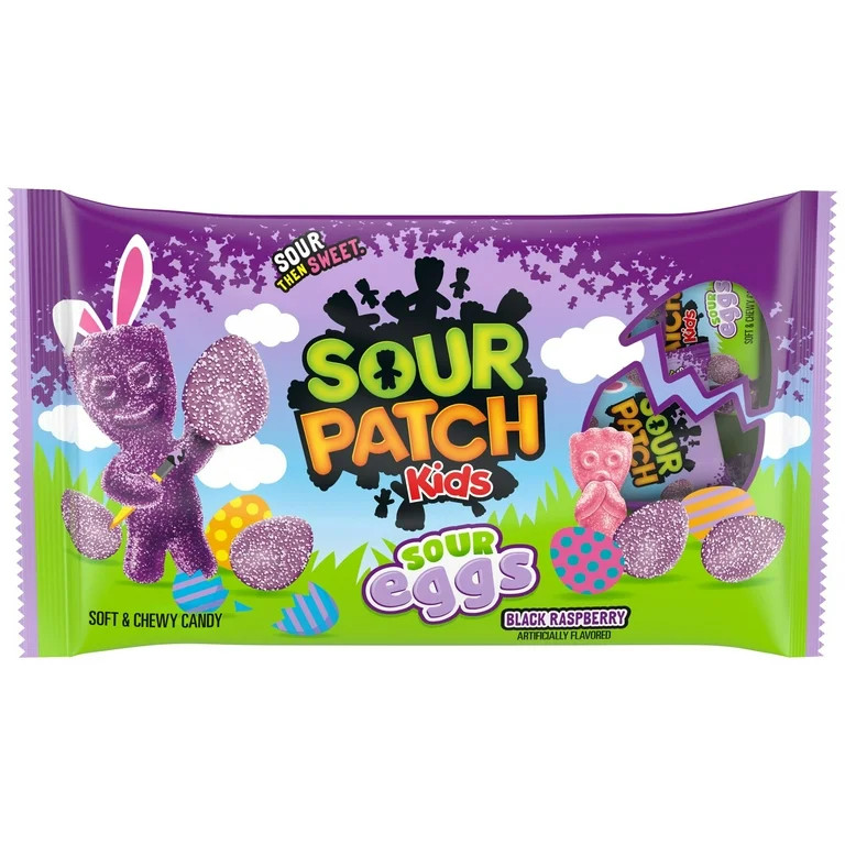 SOUR PATCH KIDS Sour Eggs Soft & Chewy Easter Candy, 18 Snack Packs | Walmart (US)