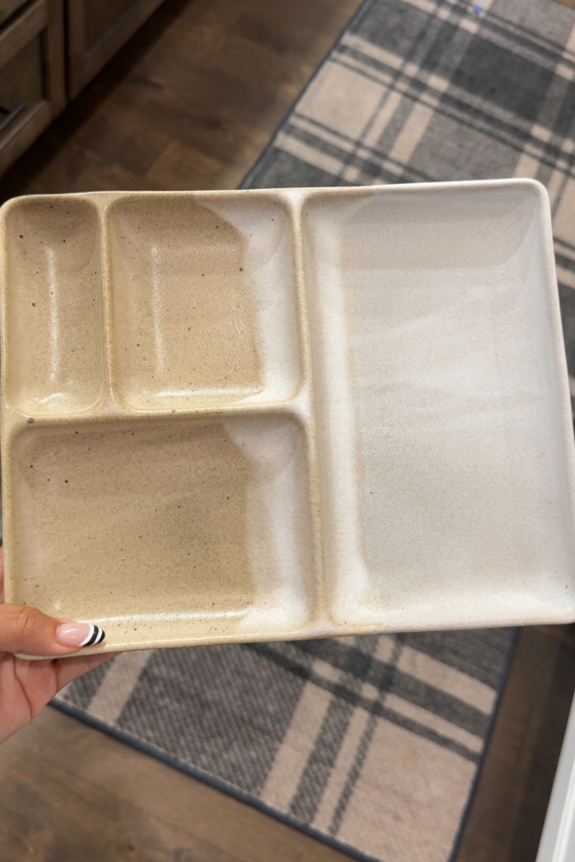 Divided ceramic plate!