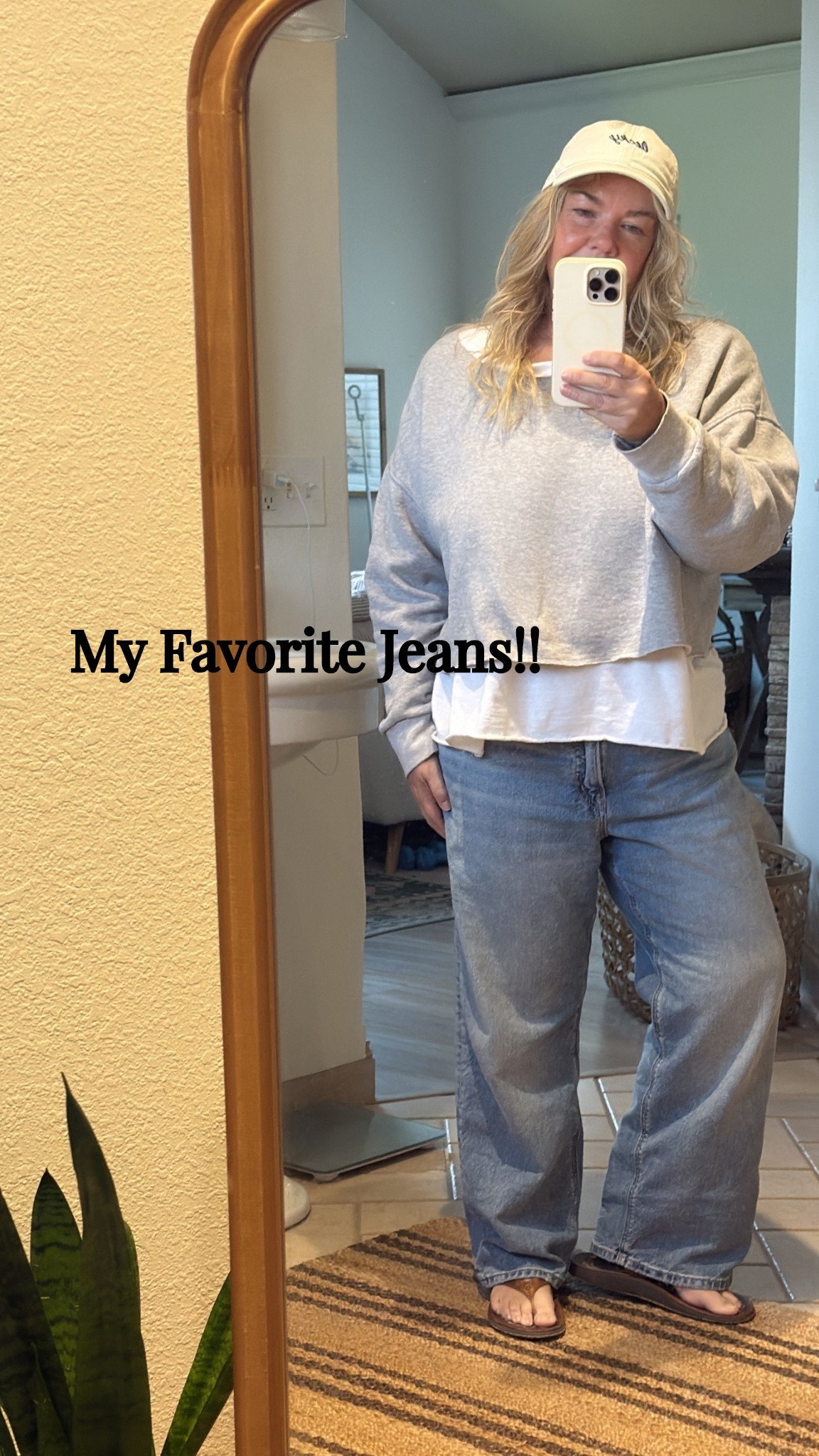 These are my favorite everyday jeans!! I continue to order smaller sizes in them as I’ve lost weight. These are a 12, I have them in a 10 in another wash, and I started with this wash in a 14 and just ordered an 8. I recommend sizing down in these! #aejeans #favoritejeans #jeans

#LTKOver40 #LTKMidsize #LTKstorytime