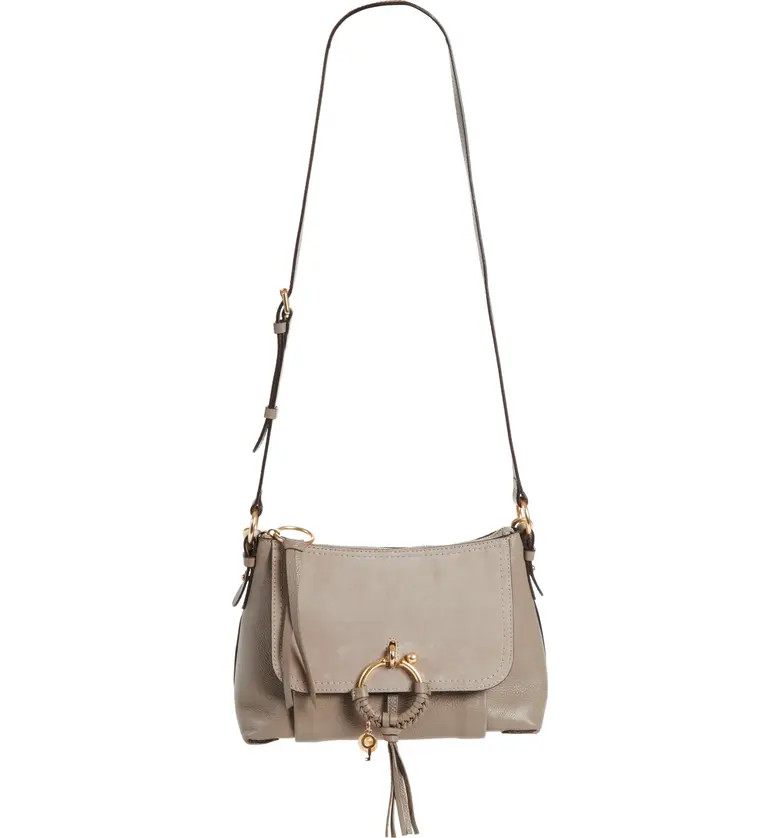 Small Joan Suede & Leather Crossbody Bag | Nordstrom