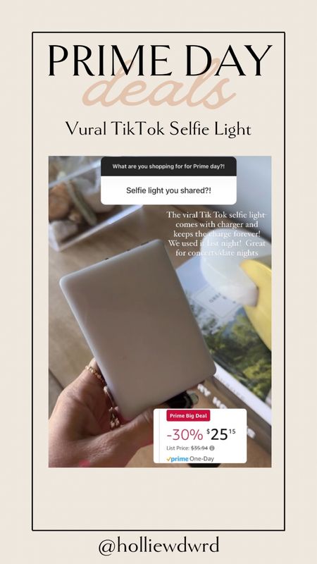Viral TikTok Selfie light - 30% off!

#LTKxPrime