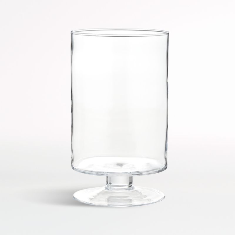 London Large Clear Hurricane Candle Holder + Reviews | Crate and Barrel | Crate & Barrel
