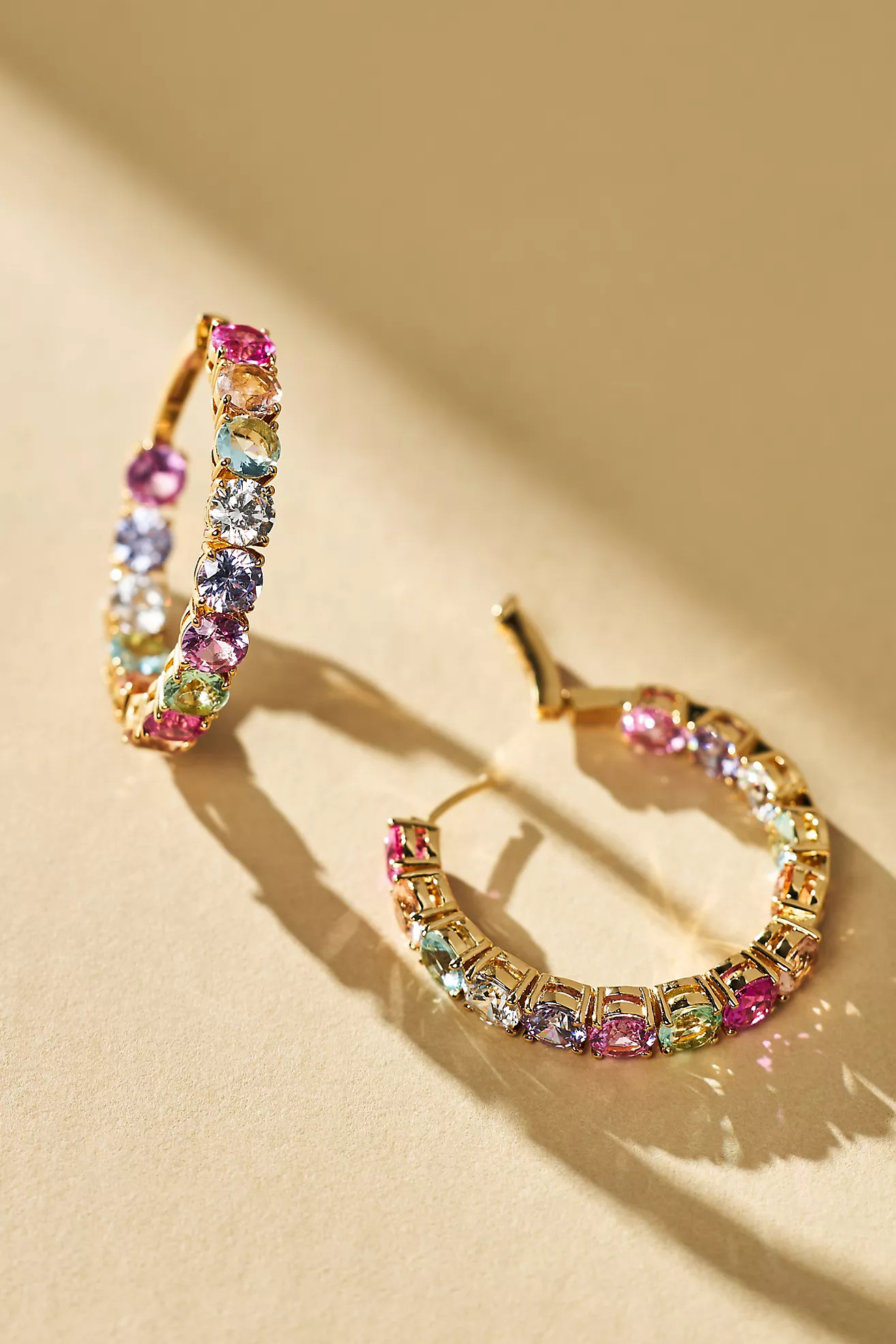 NADRI Candy Crush Crystal Hoop Earrings | Anthropologie (US)