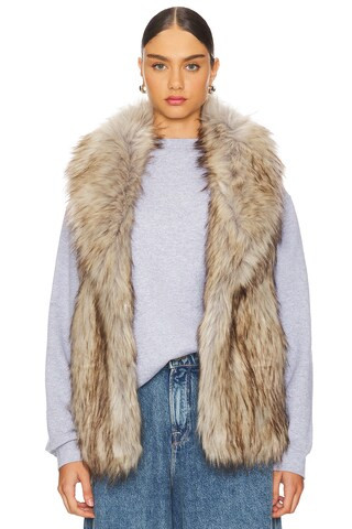 Unreal Fur Rubicon Faux Fur Vest in Natural from Revolve.com | Revolve Clothing (Global)