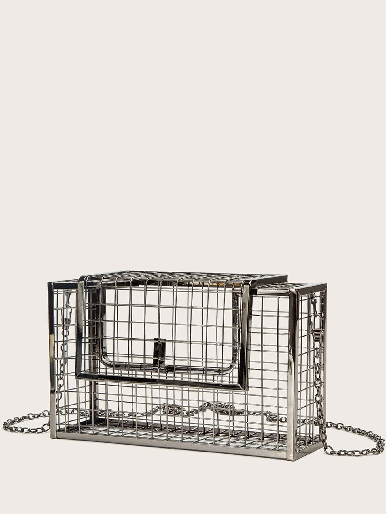 Hollow Out Metal Box Bag | SHEIN