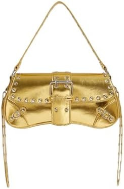 MakeMeChic Women's Shoulder Bags Y2K PU Leather Clutch Small Purse Hobo Bags | Amazon (US)