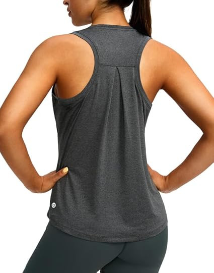 Women's Workout Tops Racerback Athletic Tank Tops Sleeveless Loose Fit Yoga Running Gym Shirts fo... | Amazon (US)