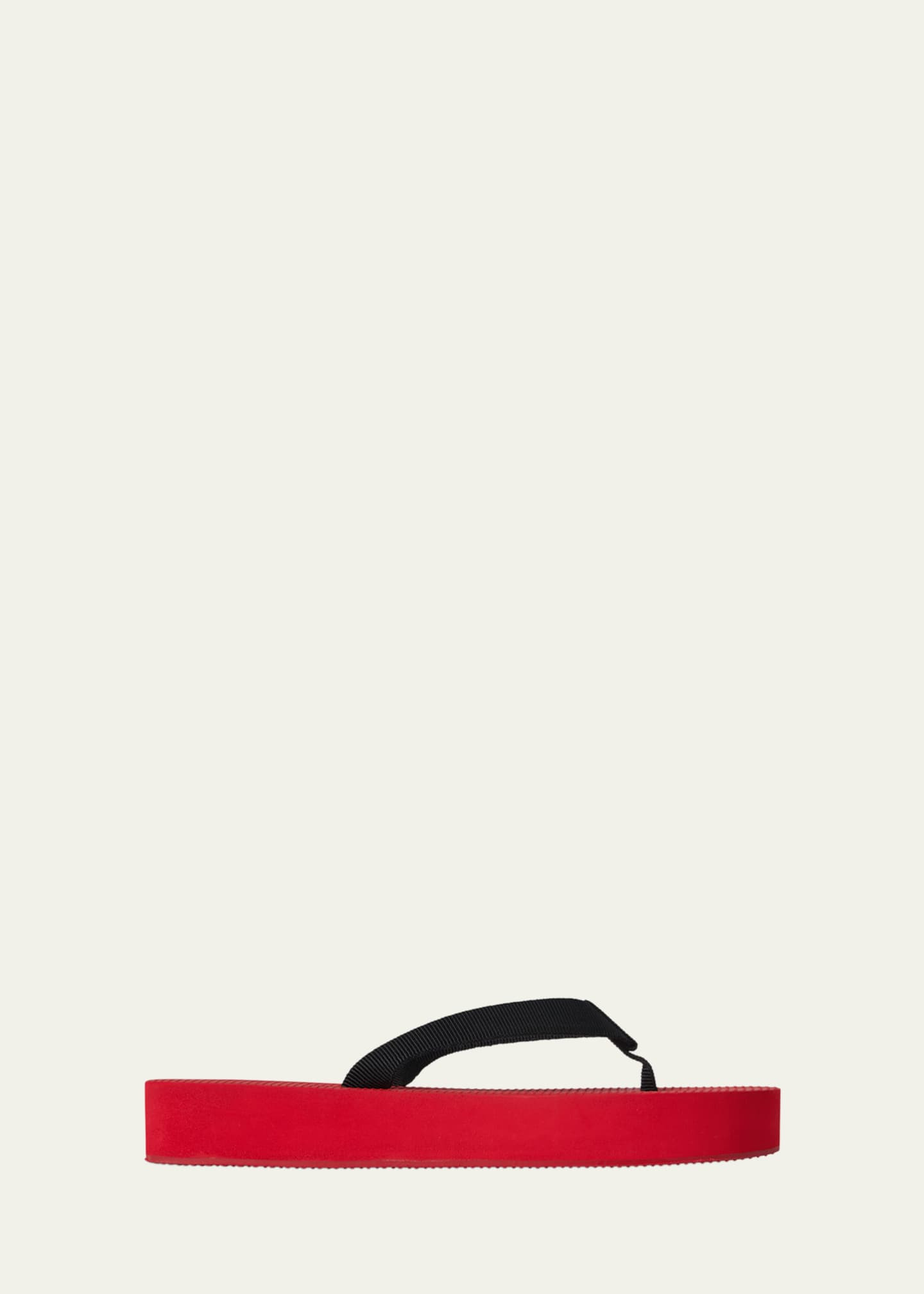 THE ROW Dune Cotton Flatform Thong Sandals | Bergdorf Goodman