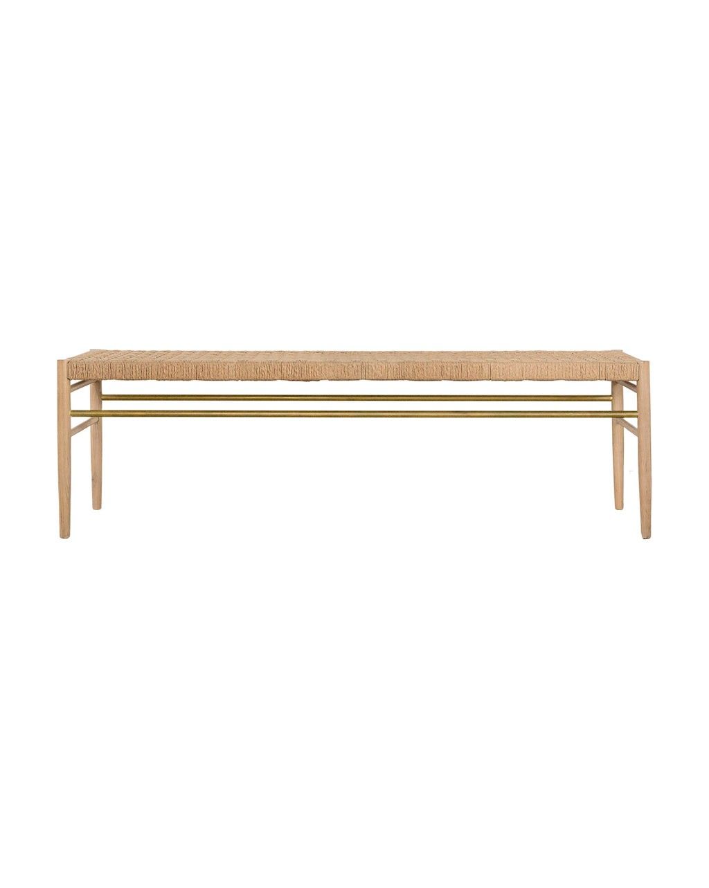 Eloise Woven Bench | McGee & Co.