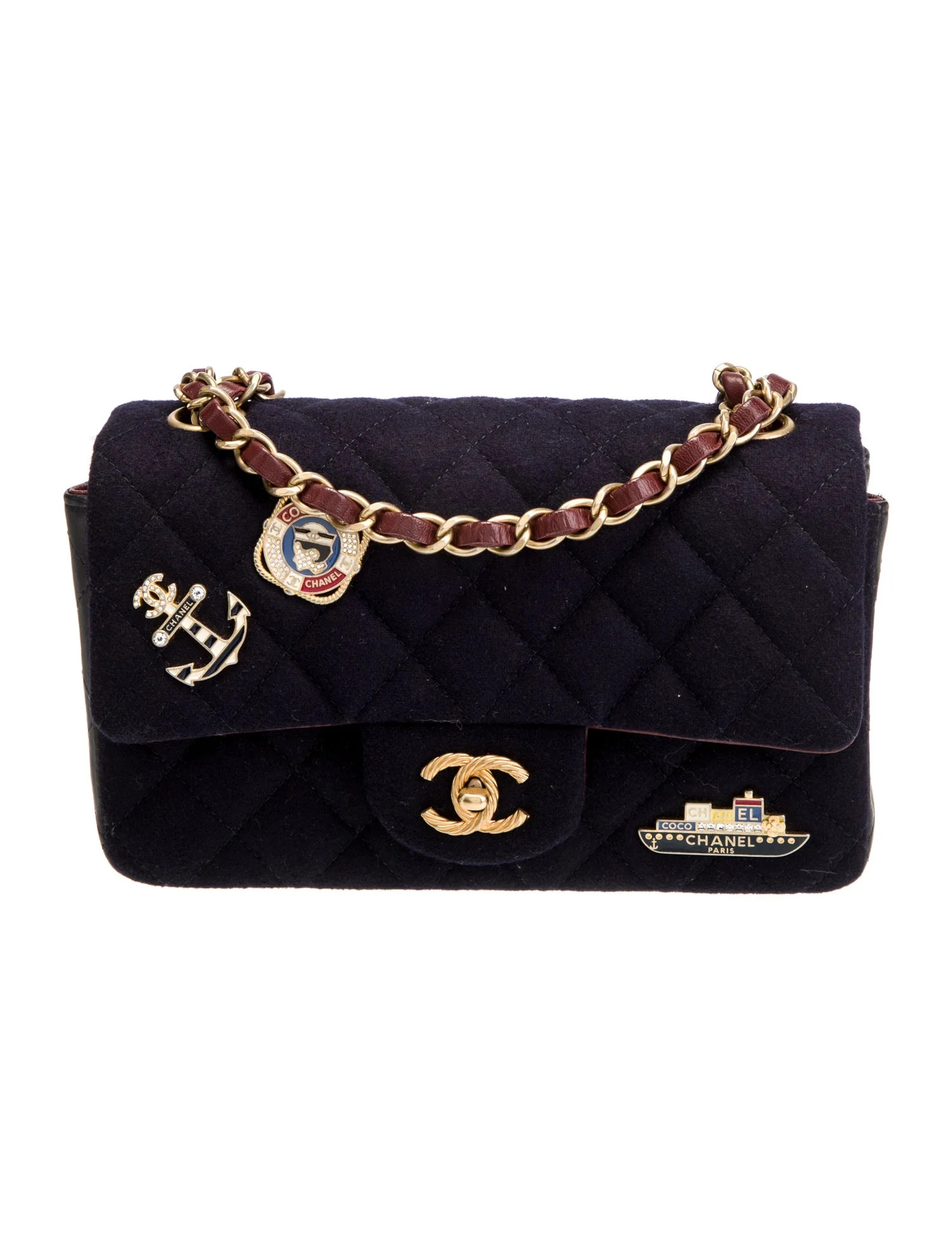 Mini Charming Navy Flap Bag | The RealReal