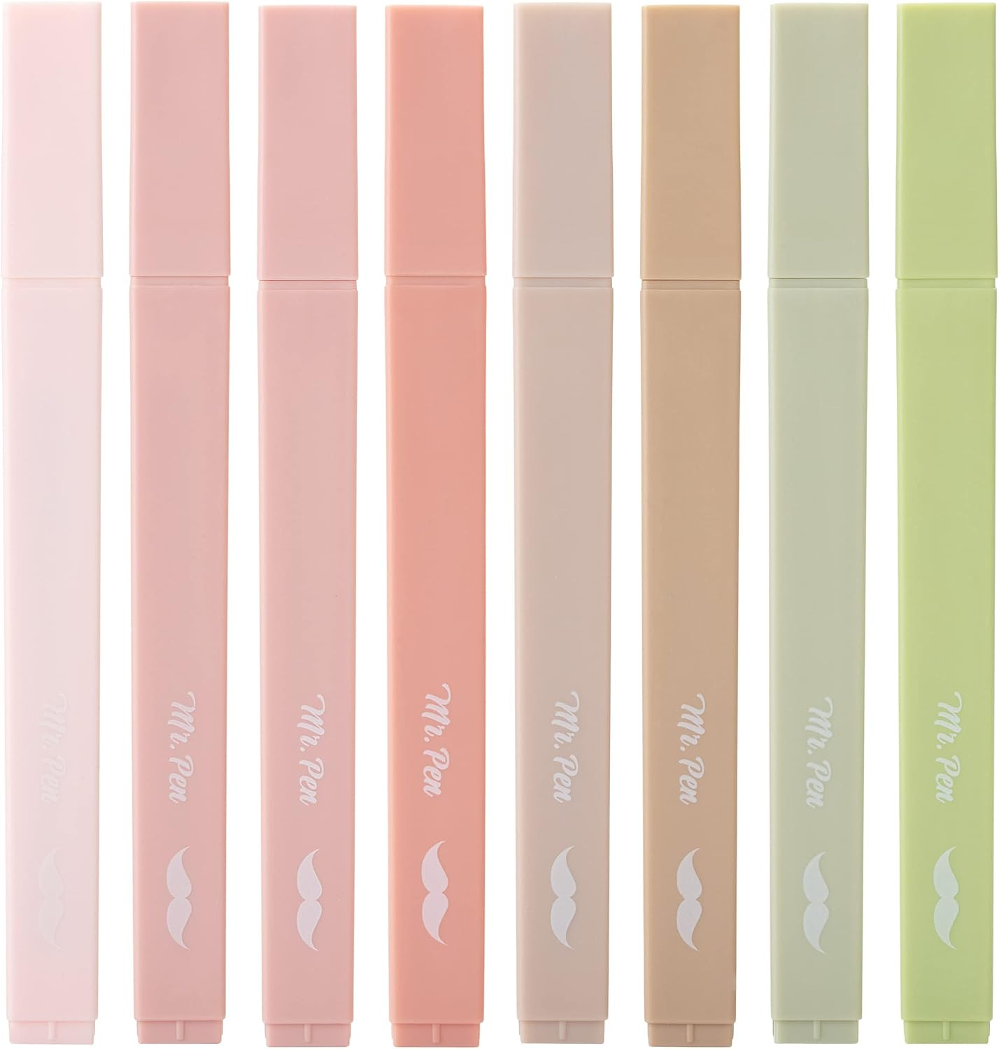 Mr. Pen- Aesthetic Highlighters No Bleed, 8 Pack, Boho Colors, Chisel Tip | Cute Highlighters Assorted Colors for Journaling, Highlighting, Underlining, Fast Dry, Back to School Supplies | Amazon (US)