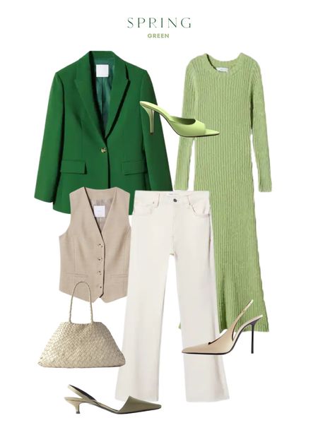 Spring green! These green and neutral pieces are great for in-between weather and into spring. 

spring l green dress l green blazer l tan heels l green heel 

#LTKSeasonal
