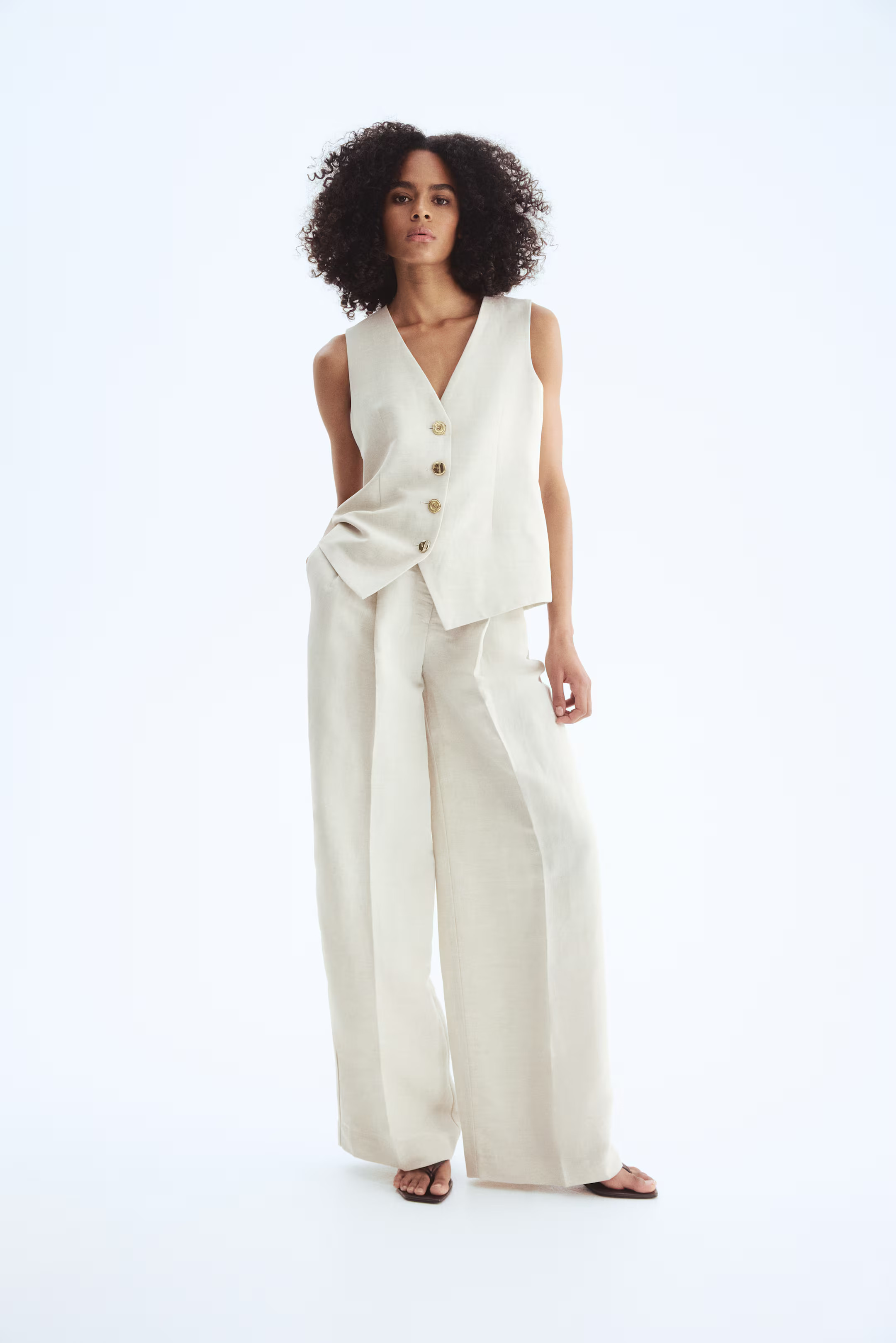 Linen Blend Suit Vest | H&M (AU)