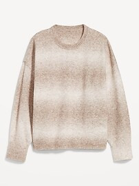 Cozy Crew-Neck Ombré Sweater | Old Navy (US)