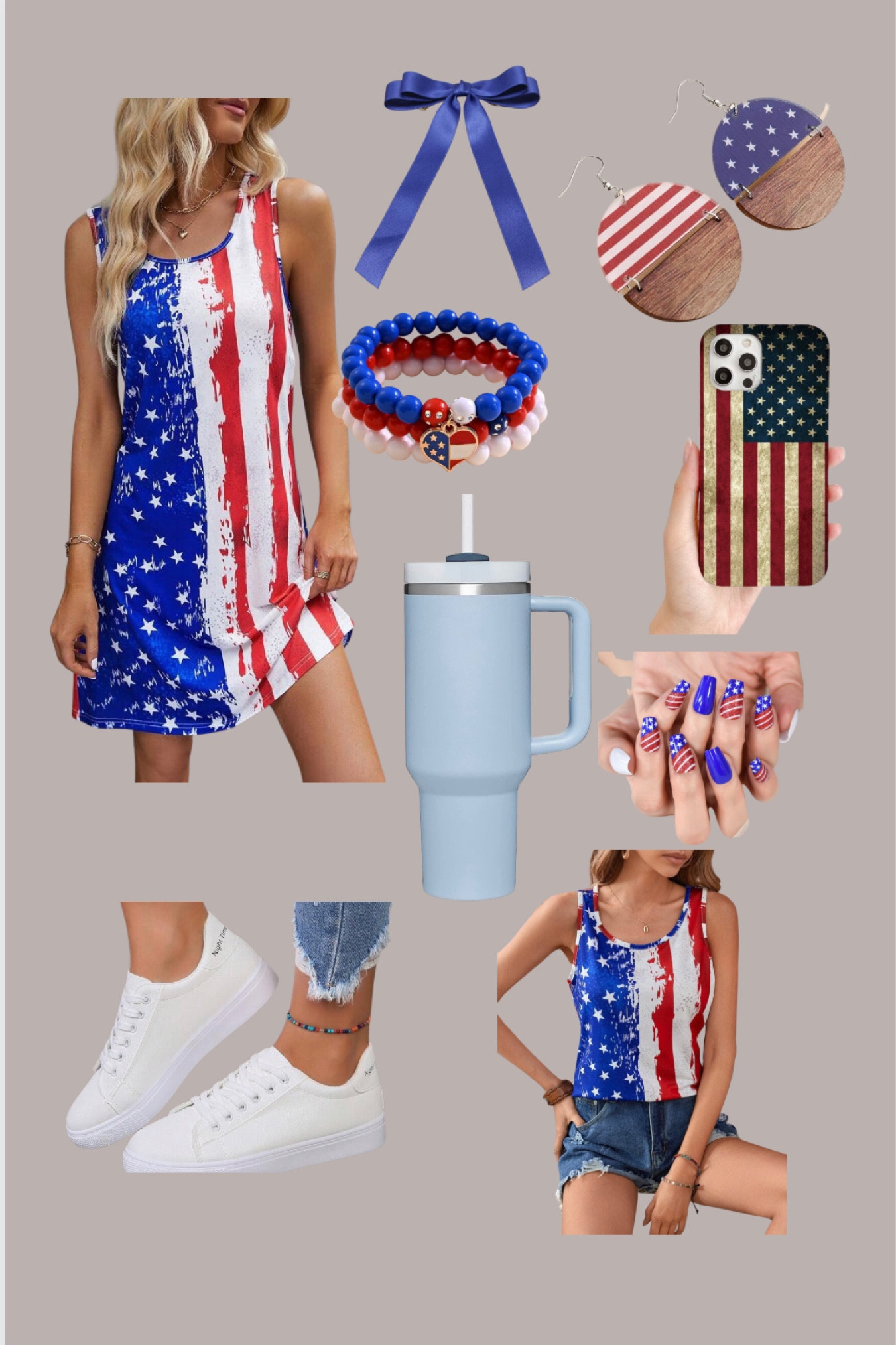 Red• White & Blue 
 Let’s create the look for you 🎆 🇺🇸 