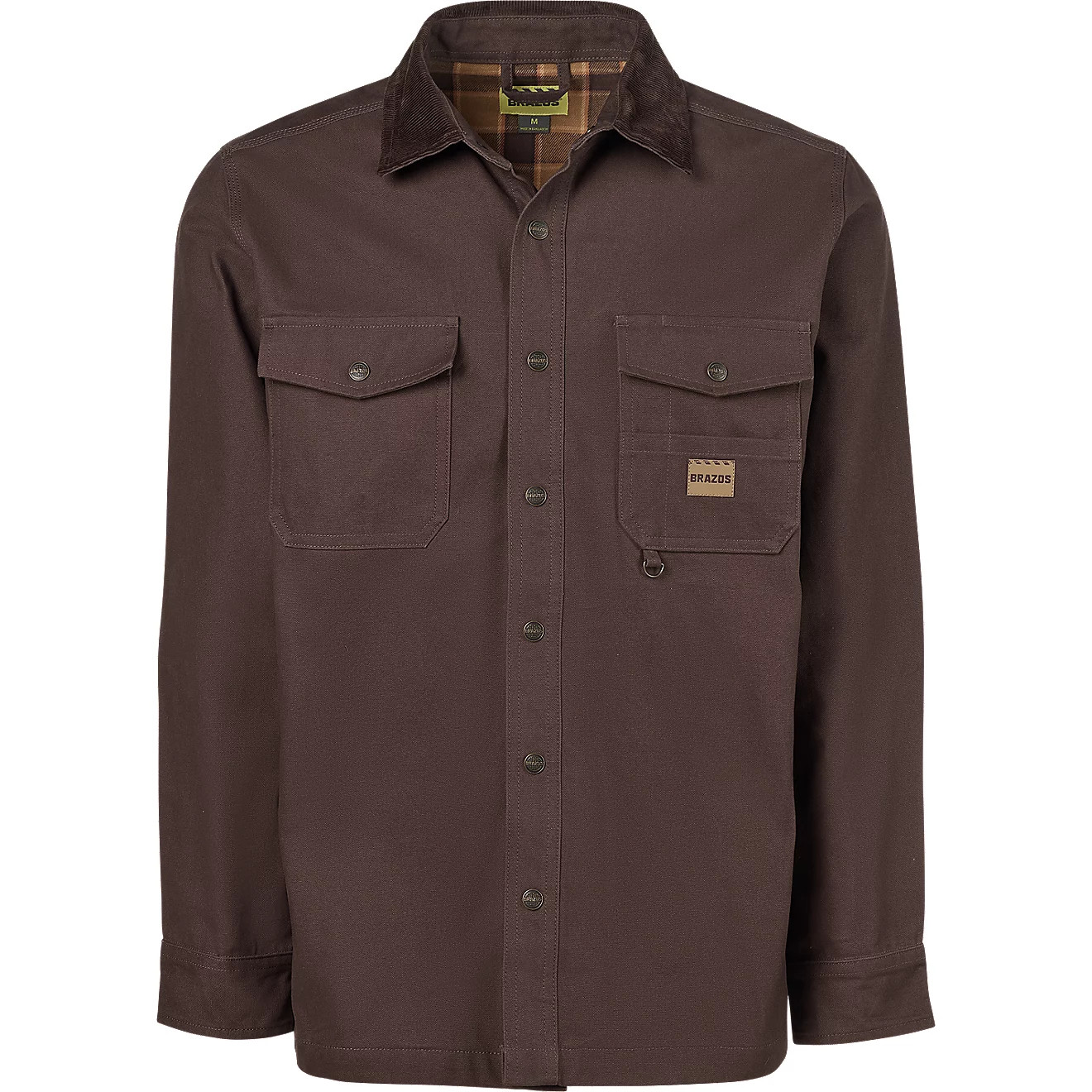 Brazos Men's Contractor Flannel Lined Shirt Jacket | Academy Sports + Outdoors