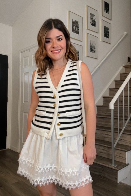 Loving this adorable knit vest via Shopbop! This skirt is adorable, perfect for a beach vacation! Pair it with your favorite bikini top and bottom! 
Vest xs
Skirt xs

#LTKfindsunder100 #LTKstyletip #LTKtravel