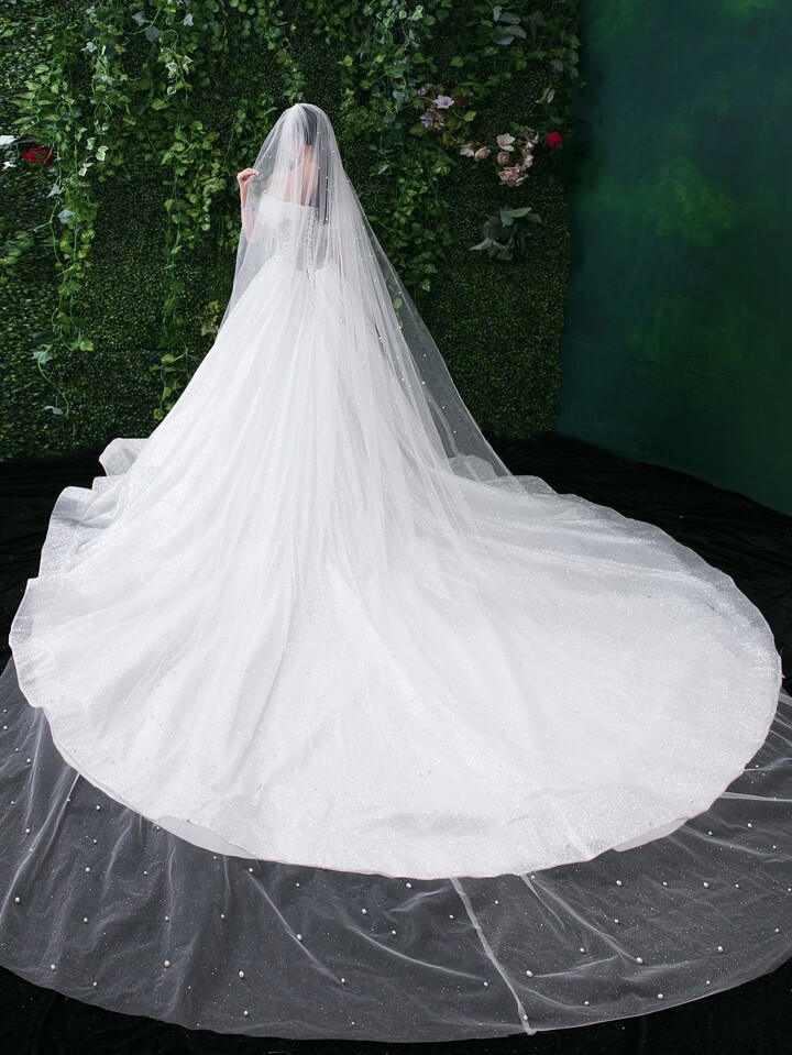 Faux Pearl Decor Bridal Veil | SHEIN