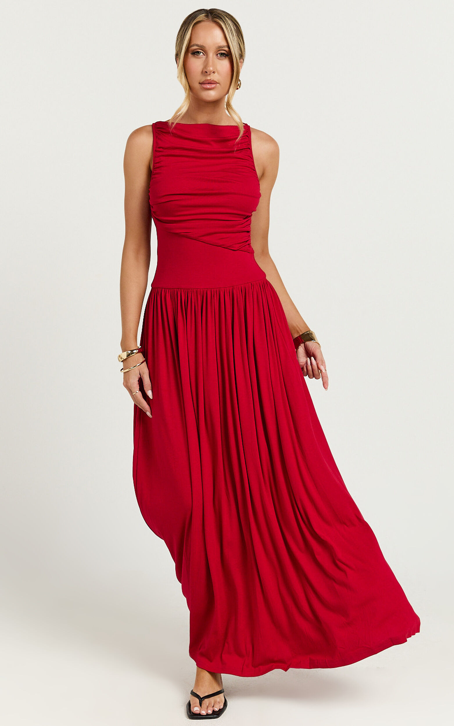 Runaway The Label - Nalla Maxi Dress in Cherry | Showpo (US, UK & Europe)