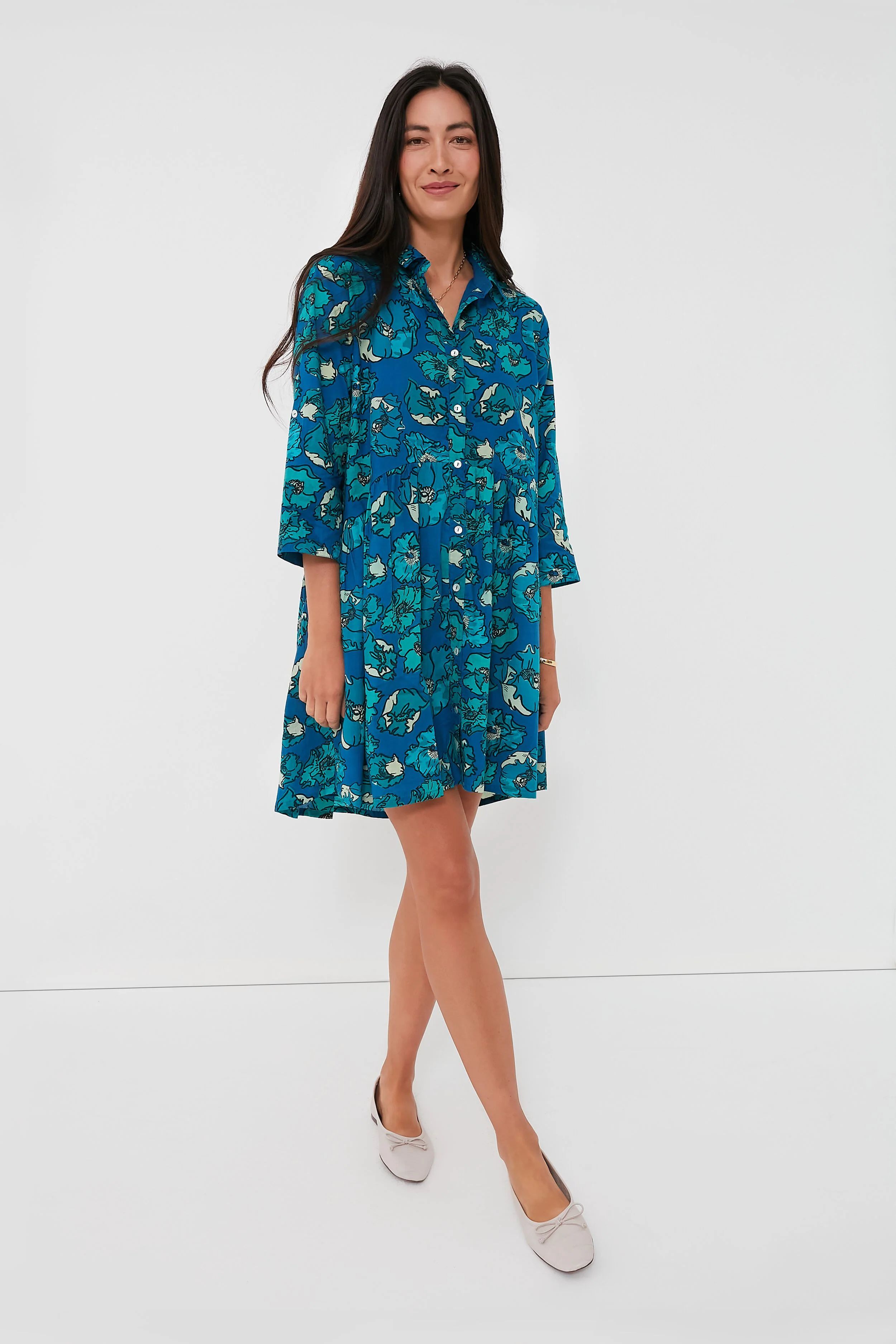 Exclusive Blue Guadalupe Deauville Dress | Tuckernuck (US)