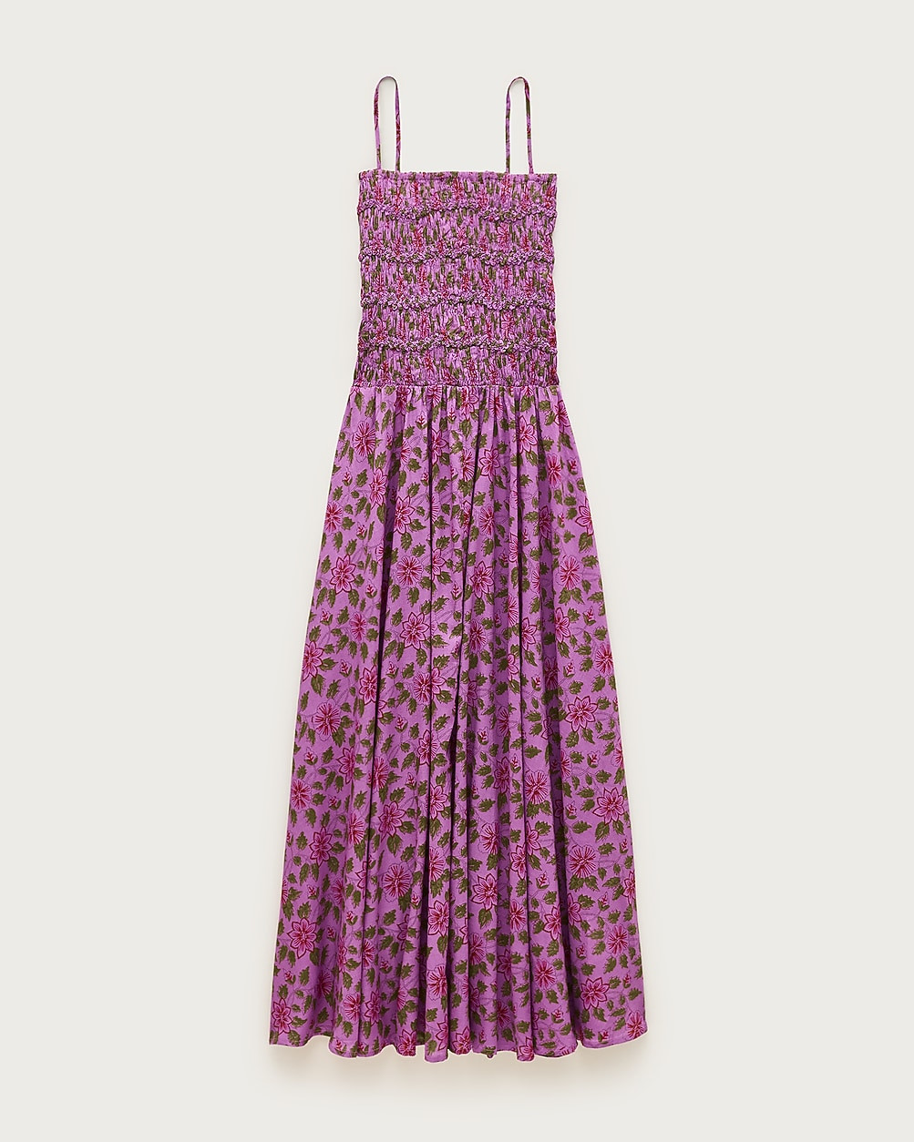Wave maxi dress in iris floral cotton voile | J. Crew US