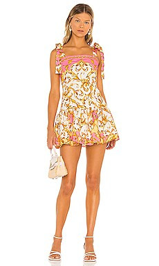 Agua Bendita X REVOLVE Joaquina Dress in Pink Brocade from Revolve.com | Revolve Clothing (Global)