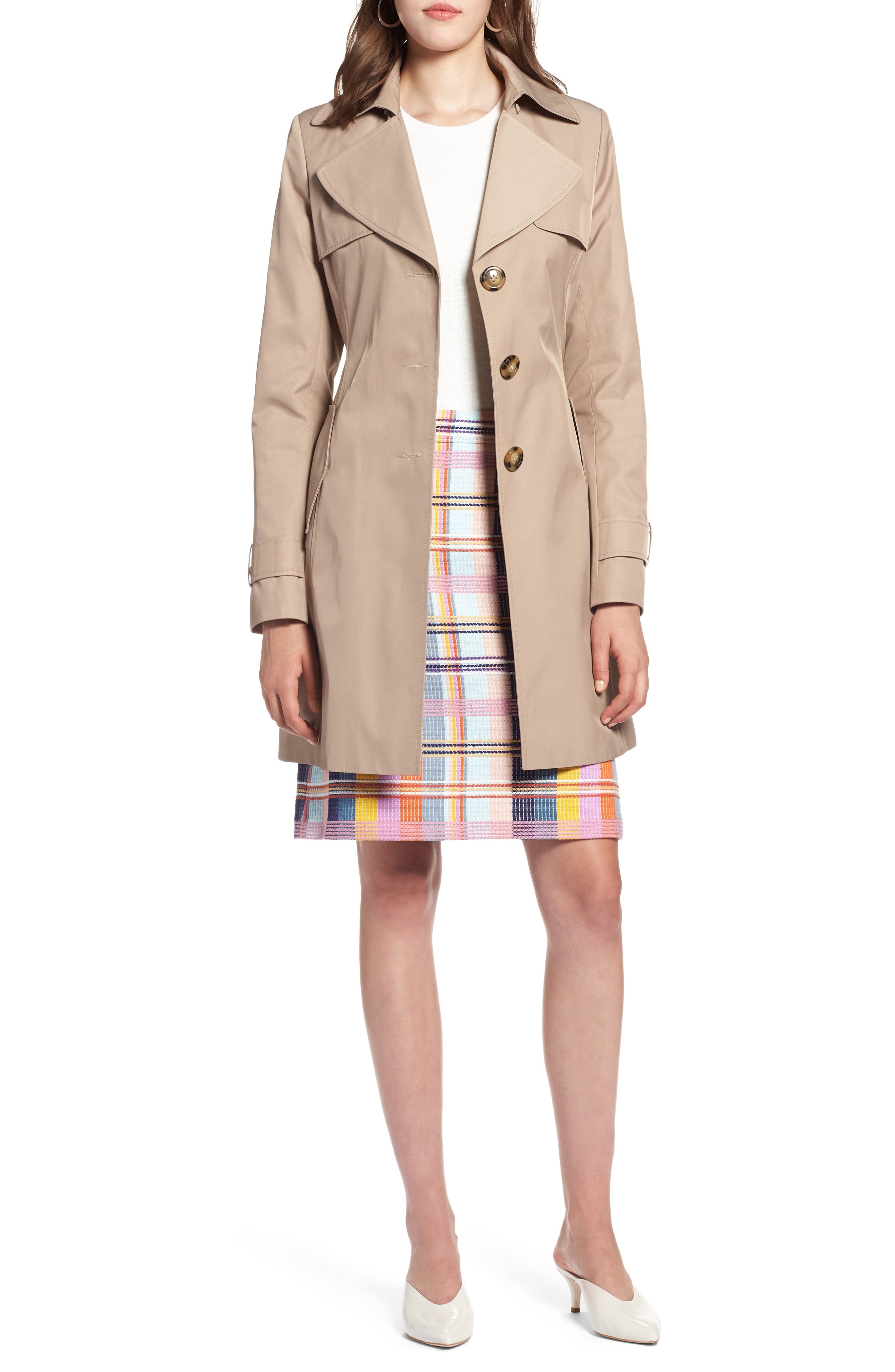 Halogen® Hooded Trench Coat (Regular & Petite) | Nordstrom