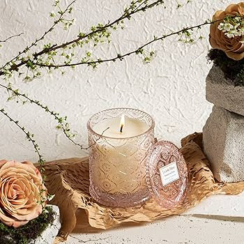 LA JOLIE MUSE Sandalwood Rose Candle, Scented Candles, Candles Gifts for Women, Natural Soy Candl... | Amazon (US)
