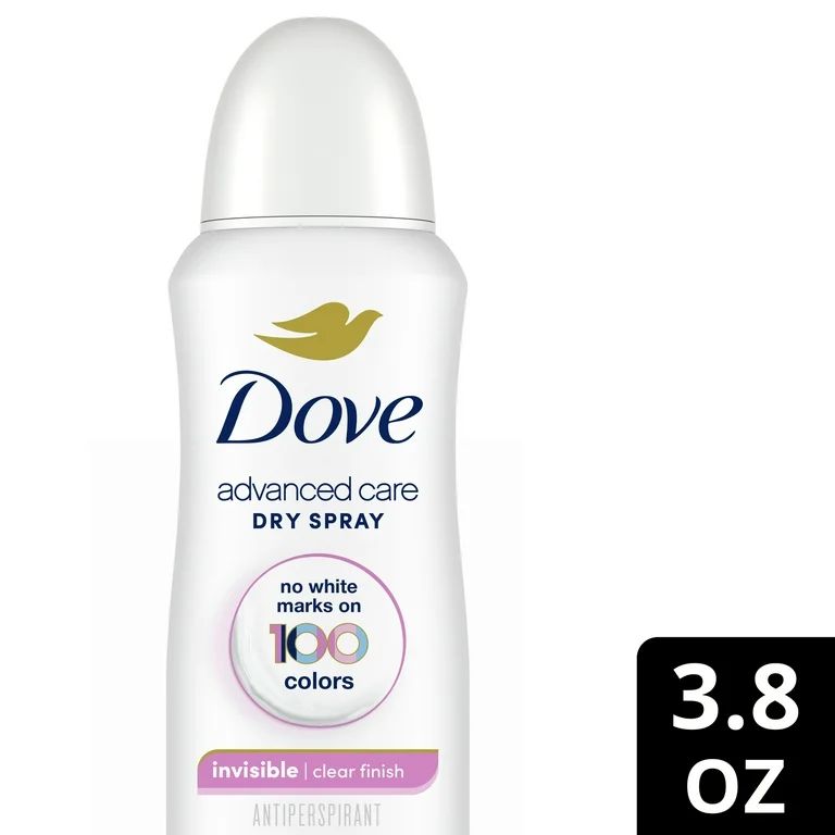 Dove Advanced Care Long Lasting Women's Antiperspirant Deodorant Dry Spray, Clear Finish, 3.8 oz | Walmart (US)