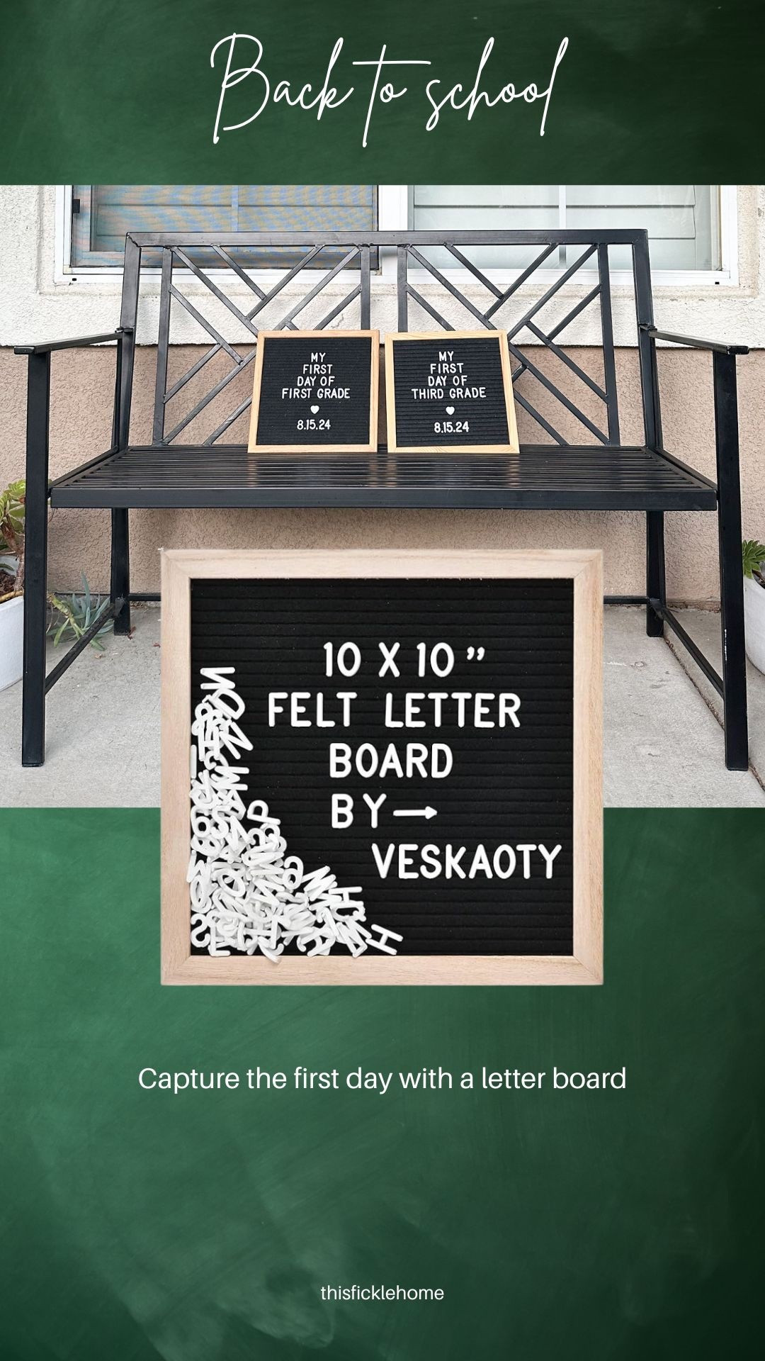 Back to school

Capture the first day of school with a letter board.

#LTKSeasonal #LTKKids