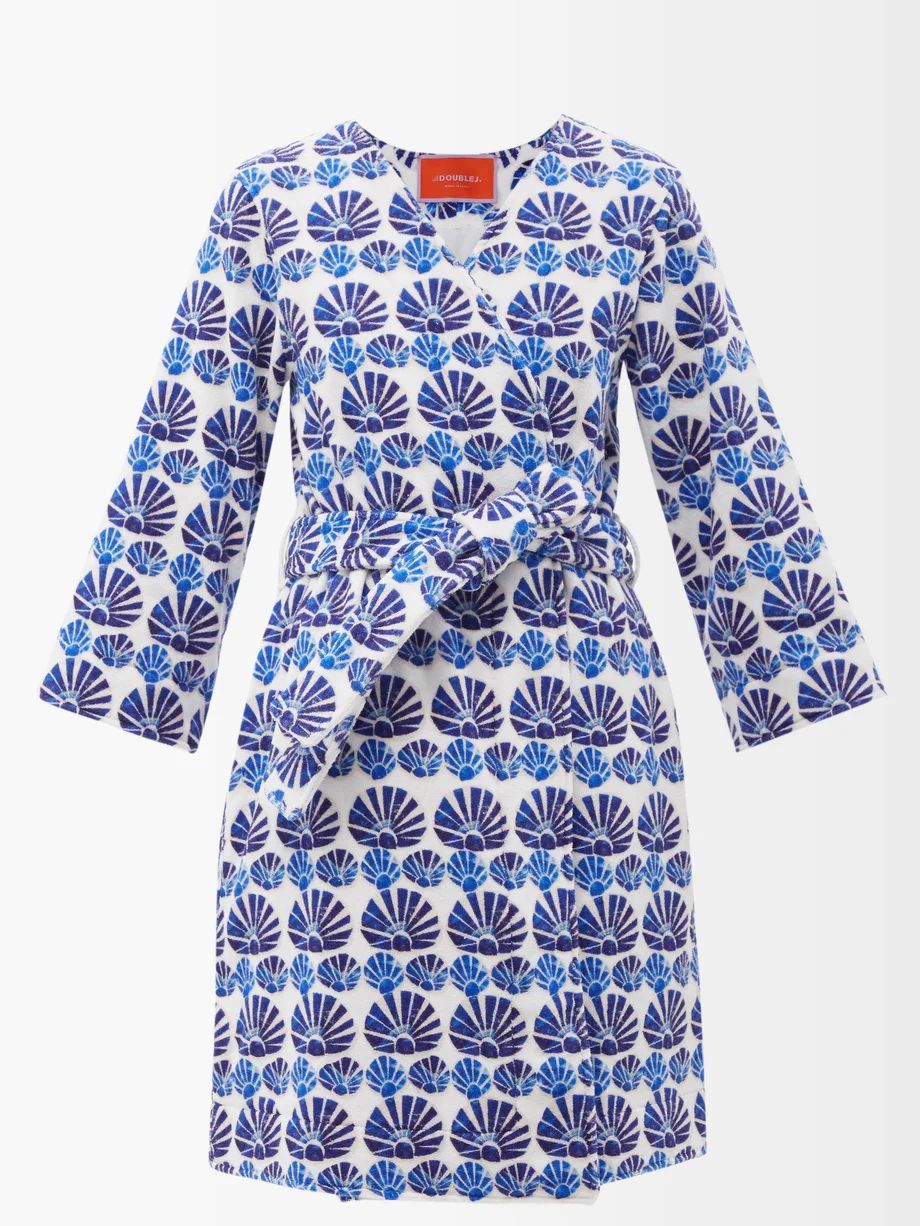 Shell-print cotton-terry cover-up | La DoubleJ | Matches (US)
