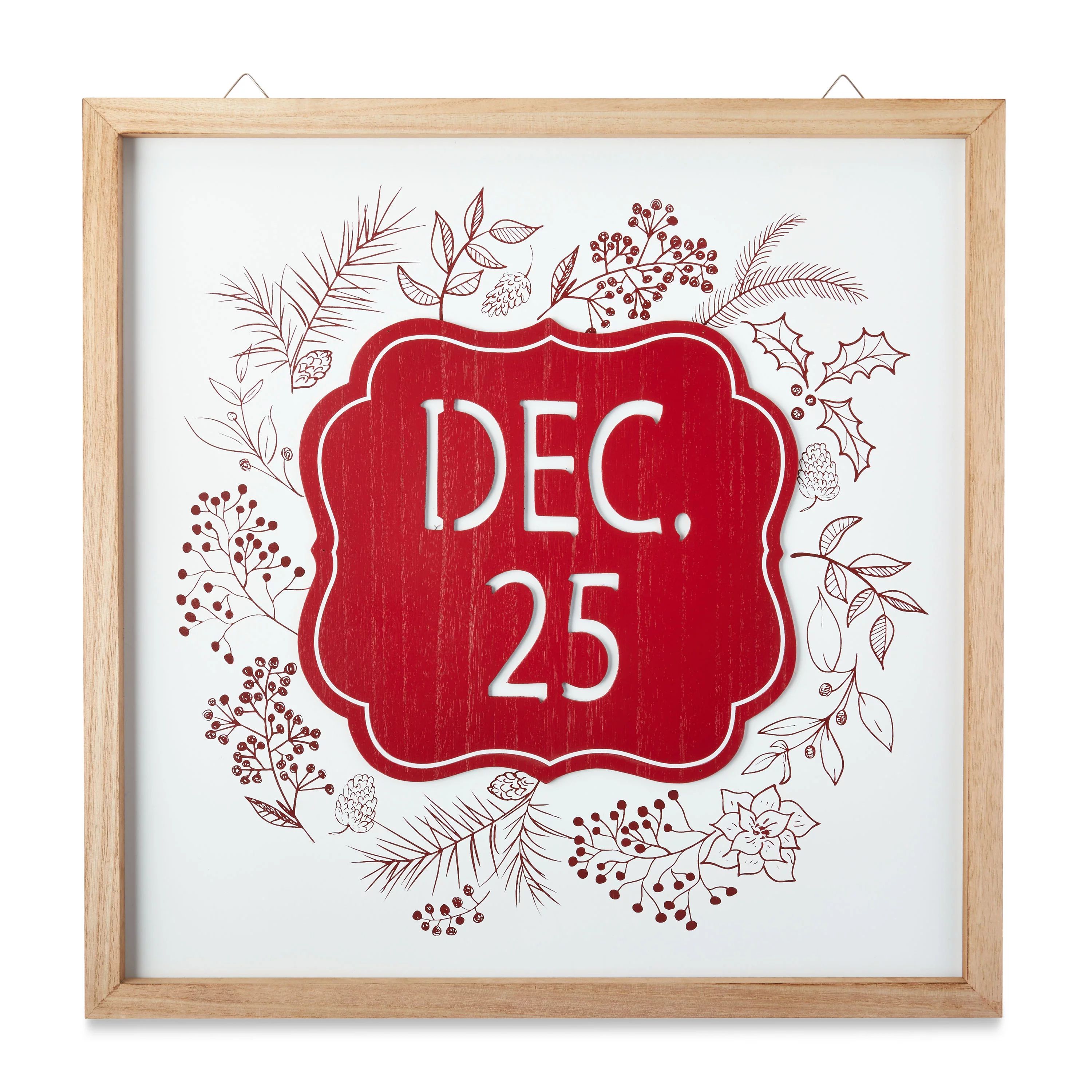 Holiday Time December 25 Sign, 20" | Walmart (US)