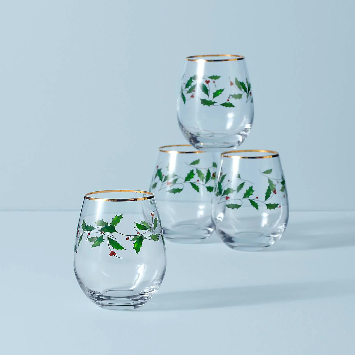 Holiday Stemless Wine Glasses - Set Of 4 | Lenox