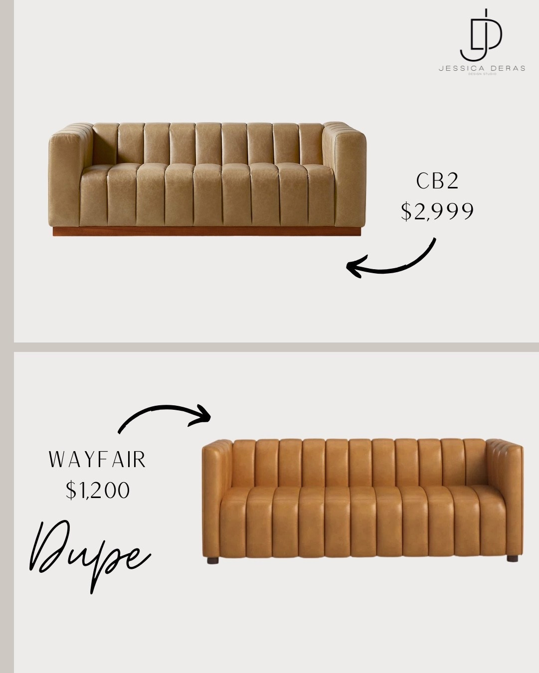 Amazing CB2 dupe!! Genuine leather sofa more than half the price!!👌🏼😌

Interested in our interior design? (jessicaderasinteriordesign.com) to schedule a 30min free Discovery call! We’d love to design your home. 

#LTKFamily #LTKStyleTip #LTKHome