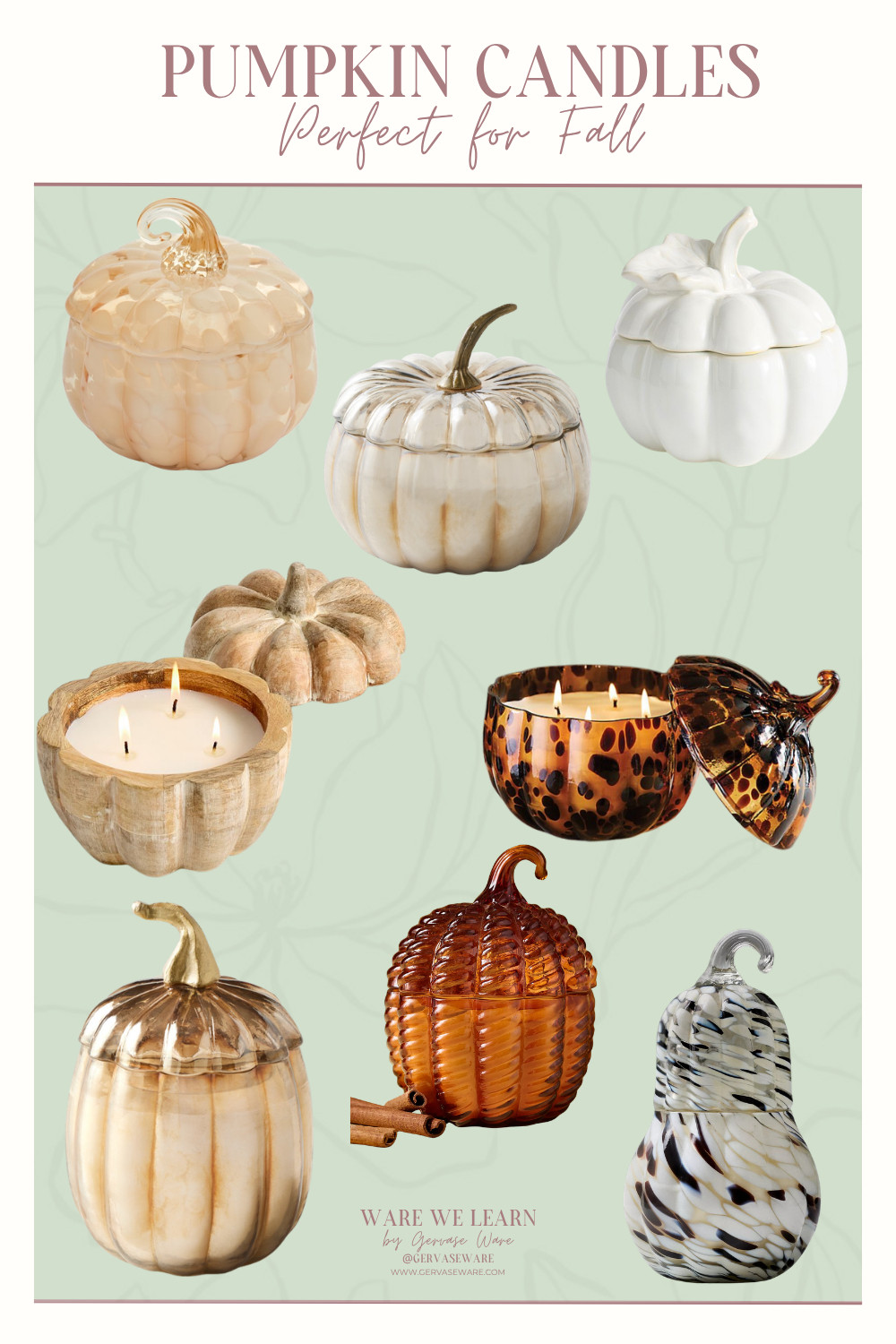 PUMPKIN CANDLES Perfect for Fall

                                       

 #LTKSeasonal #LTKActive #LTKSaleAlert