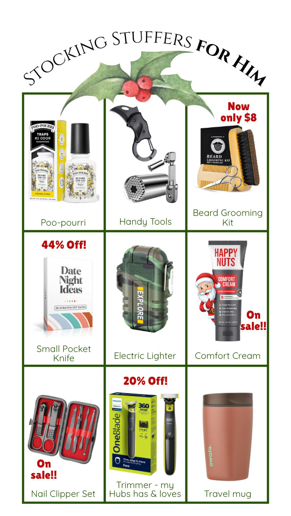 So many great options for stocking stuffers for him. Jump on these sales!!  

 #LTKGiftGuide #LTKHoliday #LTKSaleAlert