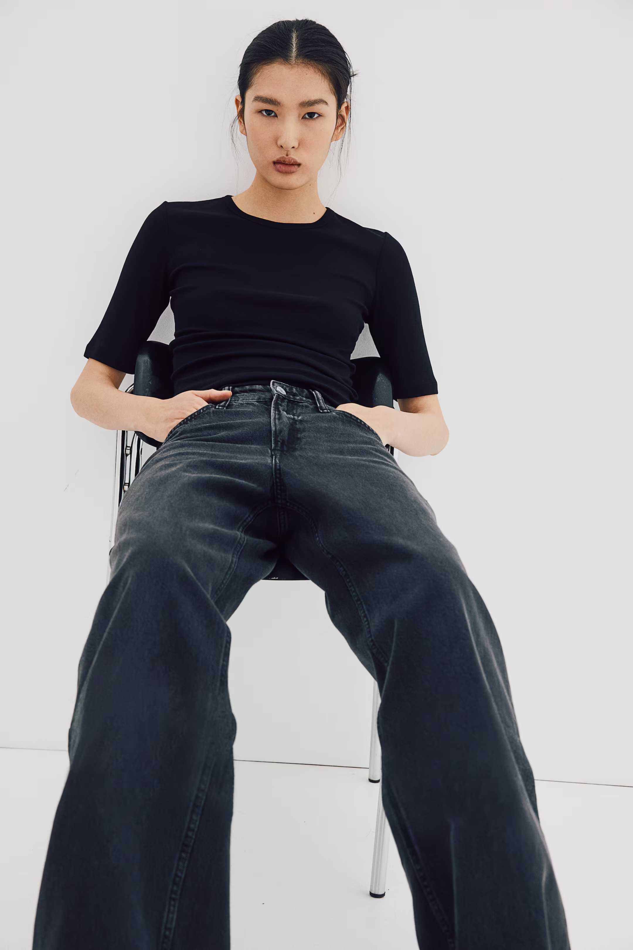 Fine-knit T-shirt | H&M (US + CA)