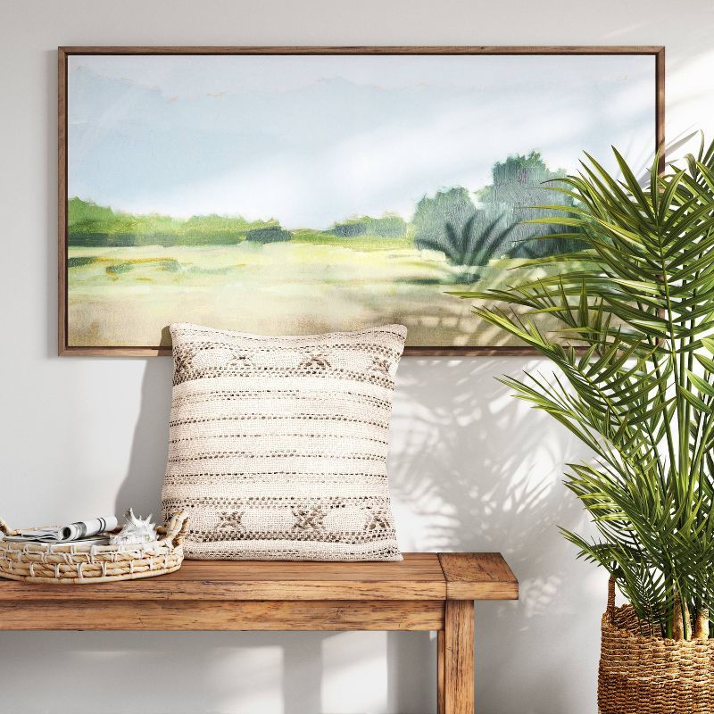 47" x 24" Country Landscape Framed Wall Canvas - Threshold™ | Target