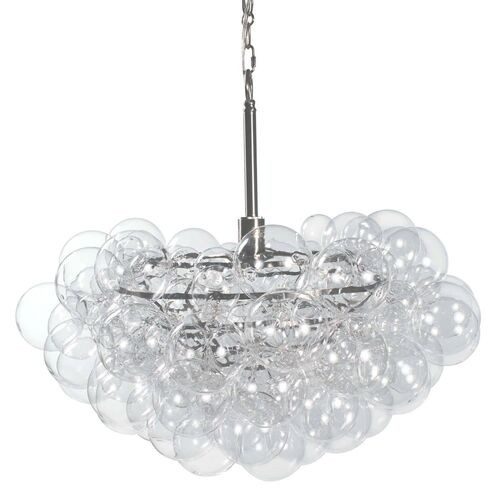Bubbles Glass Chandelier, Clear | One Kings Lane