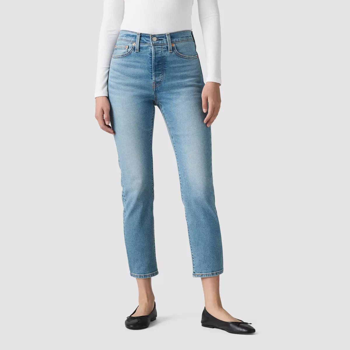 Levi's\u00ae Women's Wedgie Straight Pant Medium Wash 32 | Target