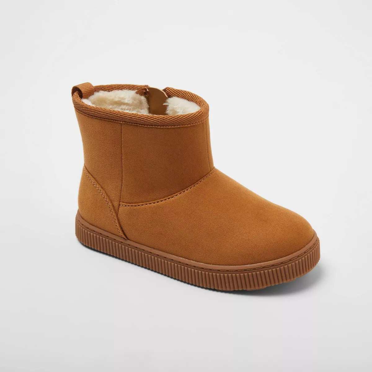 Toddler Girls' Arlo Suede Ankle Boots - Cat & Jack™ Cognac 12T | Target