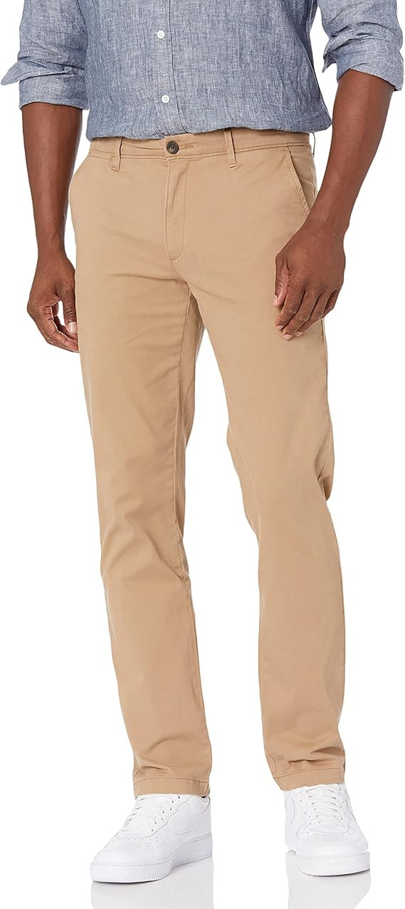 Amazon Essentials Men's Slim-Fit Casual Stretch Khaki | Amazon (US)
