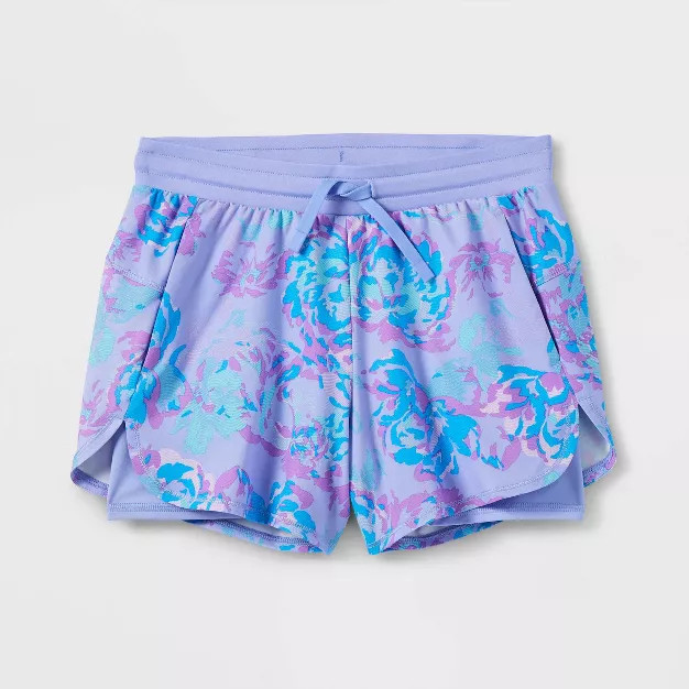 Girls' Double Layered Run Shorts - All in Motion™ | Target