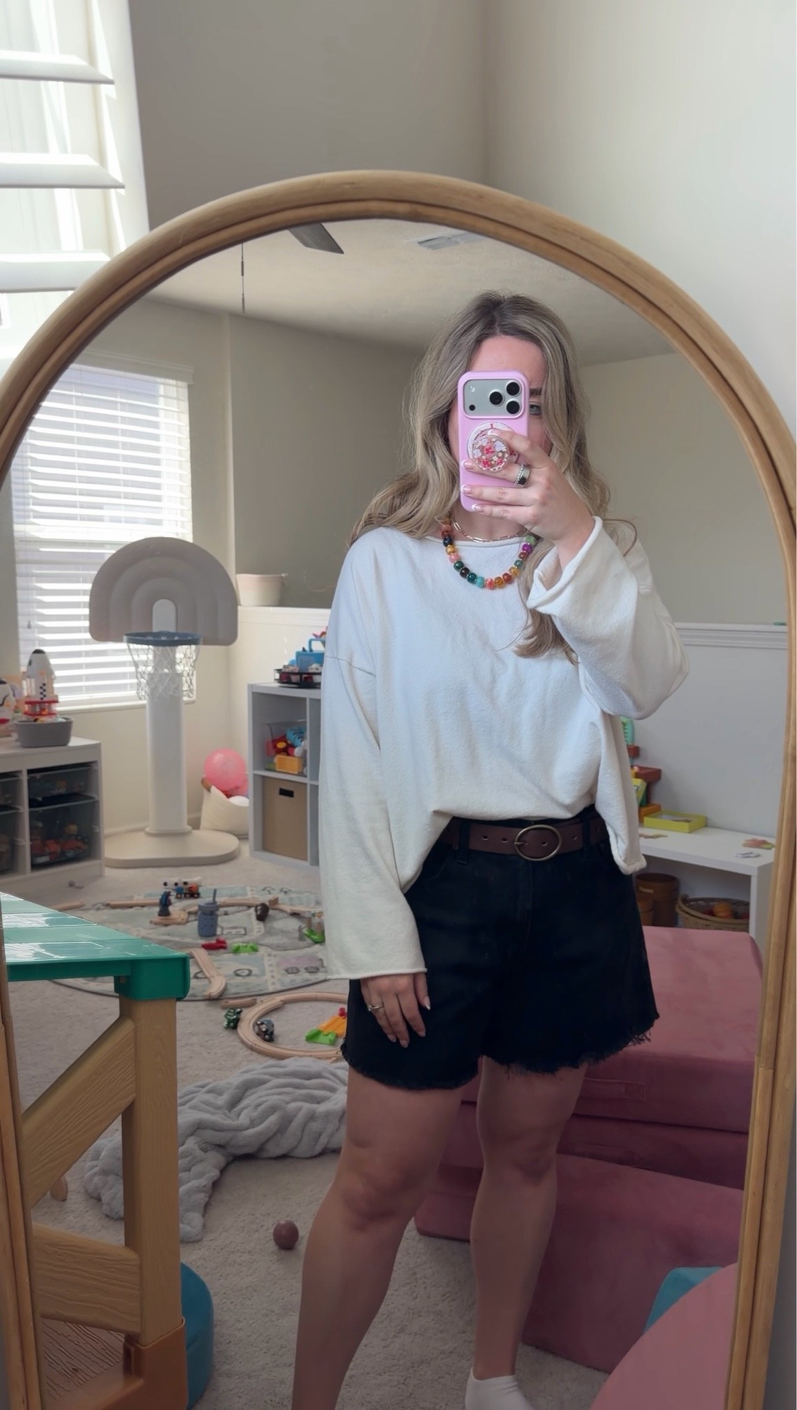 toddler mom ootd 🤍