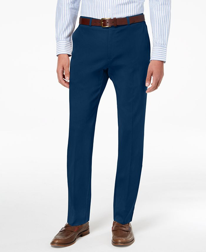 Men's Modern-Fit TH Flex Stretch Comfort Solid Performance Pants | Macys (US)