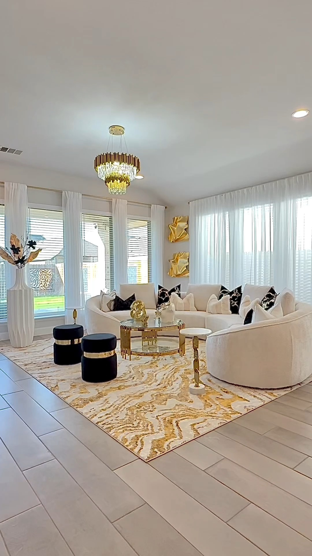 Living room transformation with Z GALLERIE 

✨Use code KK5 for 5% OFF ✨

I am beyond excited to share this stunning piece of furniture — the Irene sectional. I completely fell in love with it the moment I saw it. The curved shape and the beautiful fabric create such a wow factor, while still being unbelievably comfortable.

I styled it with some gorgeous side tables, decorative pillows, and statement decor pieces — all from Z Gallerie . Everything just came together perfectly, and I’m honestly obsessed with how our living room looks now.

What do you think? 

#LTKSaleAlert #LTKHome