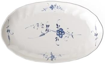 Villeroy & Boch Vieux Luxembourg Pickle Dish, 9.5 in, Premium Porcelain, White/Blue | Amazon (US)