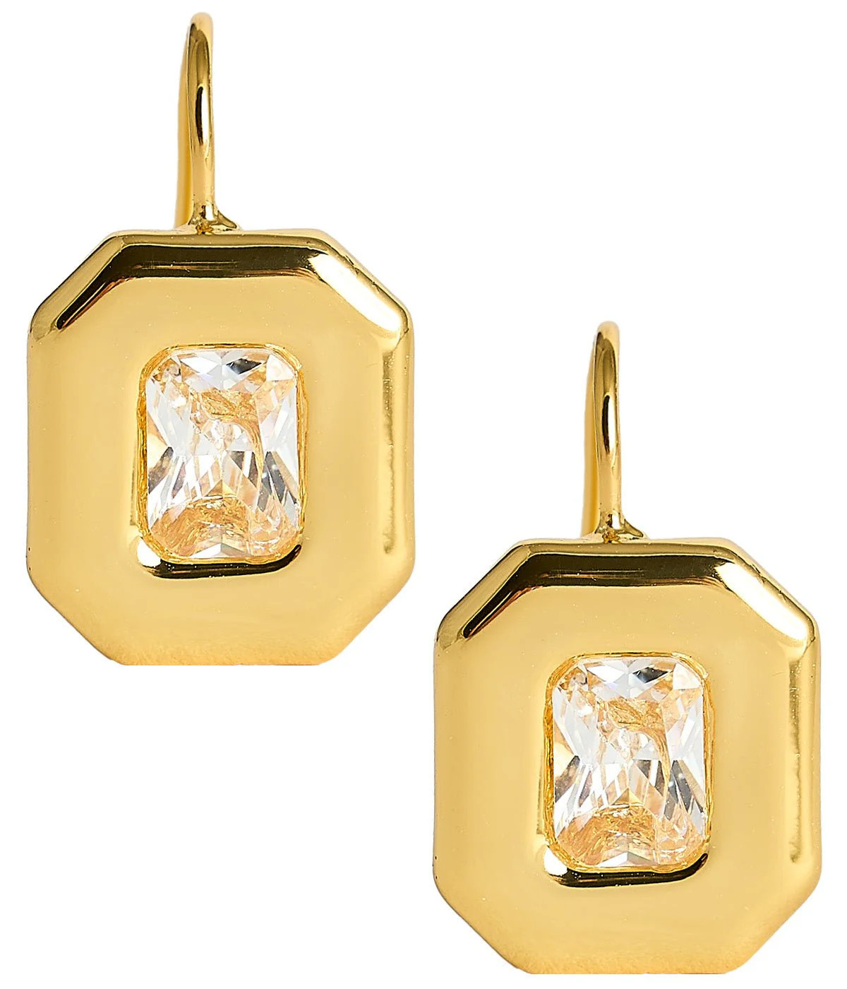 Darby Hook Back Bezel - 18k Gold Plated - Darby Clark Collection | Lisi Lerch Inc