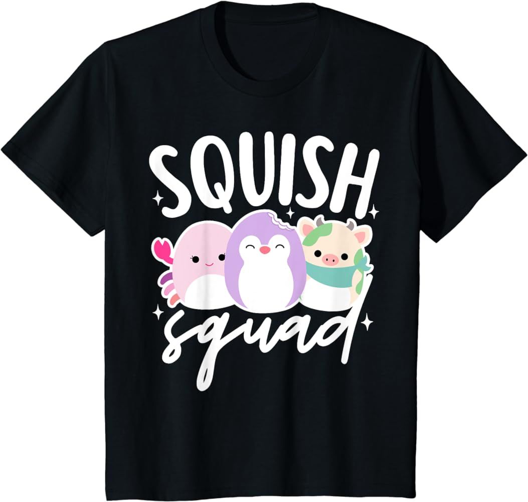 Squish Squad Mallow Great Gifts Cute for Kids Woman T-Shirt | Amazon (US)